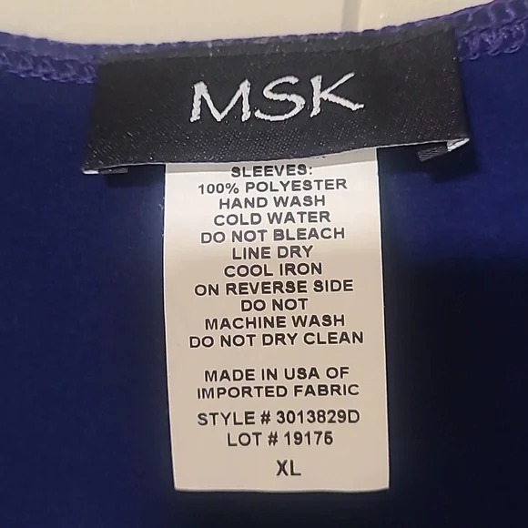 MSK Deep Blue Elegant Dress - Picture 2 of 4